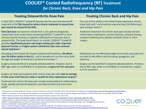 Treat your chronic back, knee, and hip pain with COOLIEF.